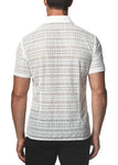 St33le Diamond Stretch Knit Lace Gossamer Shirt (24013)