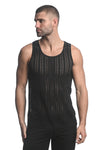 St33le Micro Arrows Stretch Gossamer Knit Tank Top (24202)