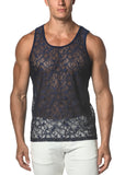 St33le Stars Stretch Gossimer Lace Tank Top (25005)
