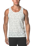 St33le Squares Stretch Gossimer Lace Tank Top (25006)