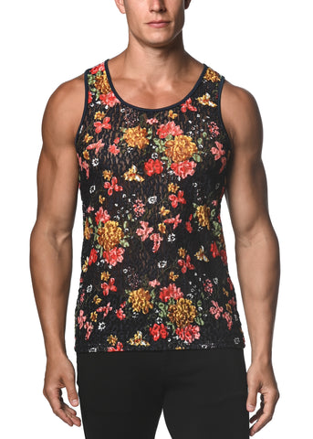 St33le Stretch Gossimer Lace Tank Tops