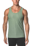 St33le Crosshatch Textured Mesh Stretch Performance Tank Top (273)