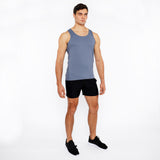 St33le Texture Stretch Mesh Performance Tank Top (288)