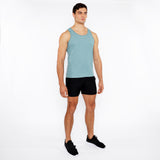 St33le Textured Stretch Mesh Performance Tank Top (290)