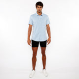 St33le Solid Stretch Knit Jersey Short Sleeve Shirt (963-03)