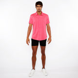 St33le Solid Stretch Knit Jersey Short Sleeve Shirt (963-03)