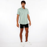 St33le Solid Stretch Knit Jersey Short Sleeve Shirt (963-03)