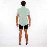 St33le Solid Stretch Knit Jersey Short Sleeve Shirt (963-03)