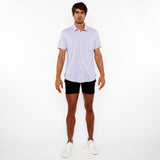 St33le Solid Stretch Knit Jersey Short Sleeve Shirt (963-03)