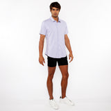 St33le Solid Stretch Knit Jersey Short Sleeve Shirt (963-03)