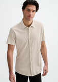 St33le Solid Stretch Knit Jersey Short Sleeve Shirt (963-05)