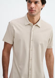 St33le Solid Stretch Knit Jersey Short Sleeve Shirt (963-05)