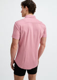 St33le Solid Stretch Knit Jersey Short Sleeve Shirt (963-05)