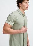 St33le Solid Stretch Knit Jersey Short Sleeve Shirt (963-05)