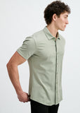 St33le Solid Stretch Knit Jersey Short Sleeve Shirt (963-05)