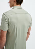 St33le Solid Stretch Knit Jersey Short Sleeve Shirt (963-05)