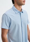 St33le Solid Stretch Knit Jersey Short Sleeve Shirt (963-05)
