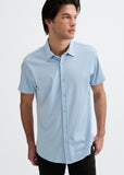 St33le Solid Stretch Knit Jersey Short Sleeve Shirt (963-05)
