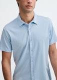 St33le Solid Stretch Knit Jersey Short Sleeve Shirt (963-05)