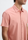St33le Solid Stretch Knit Jersey Short Sleeve Shirt (963-06)