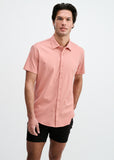 St33le Solid Stretch Knit Jersey Short Sleeve Shirt (963-06)