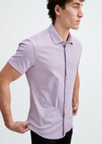 St33le Solid Stretch Knit Jersey Short Sleeve Shirt (963-06)