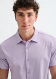 St33le Solid Stretch Knit Jersey Short Sleeve Shirt (963-06)