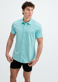 St33le Solid Stretch Knit Jersey Short Sleeve Shirt (963-06)