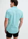 St33le Solid Stretch Knit Jersey Short Sleeve Shirt (963-06)