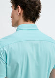 St33le Solid Stretch Knit Jersey Short Sleeve Shirt (963-06)