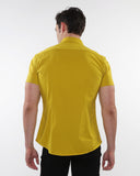St33le Solid Cotton Stretch Knit Jersey Short Sleeve Shirt (963)