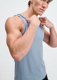 St33le Rib Stretch Cotton/Tencel Tank W/Fine Piping Detail (16011)