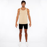 St33le Ribbed Stretch Cotton/Tencel Tank Top (16004-01)