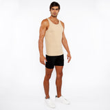 St33le Ribbed Stretch Cotton/Tencel Tank Top (16004-01)