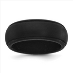 Chisel Silicone Black 8mm Ridged Edge Band (SL103)