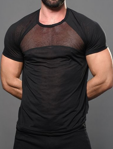 Andrew Christian City Mesh Burnout Tee (10388)