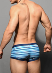 Andrew Christian Surf Stripe Swim Trunk (70037)