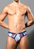 Andrew Christian Retro Stripe Swim Bikini (70047)