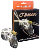 Chastity Kits - CB-6000S Clear Kit with 2 1/2" Cage (CB98553)