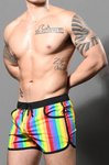 Andrew Christian Pride Stripe Swim Shorts (70099)