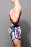 Andrew Christian Retro Stripe Swim Shorts (70049)