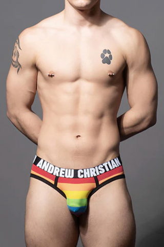Andrew Christian Pride Stripe Brief w/ ALMOST NAKED® (93144)
