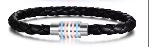Trans Colours Braided Bracelet