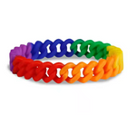 Rainbow Silicone Chain Bracelet