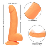 Neon Silicone Studs 6" Dildo