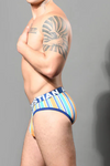 Andrew Christian Sorrento Stripe Brief w/ ALMOST NAKED® (93295)