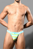 Andrew Christian Pendry Stripe Y-Back Thong w/ ALMOST NAKED® (93313)