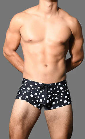 Andrew Christian Polka Dot Pocket Swim Trunk (70125)