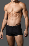 Andrew Christian Black Camo Cargo Swim Trunk (70164)