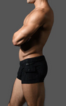 Andrew Christian Black Camo Cargo Swim Trunk (70164)